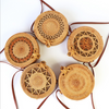 Round straw bag