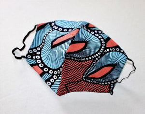 African Face Mask with Filter Pocket