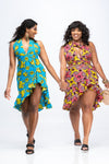 African wrap dress
