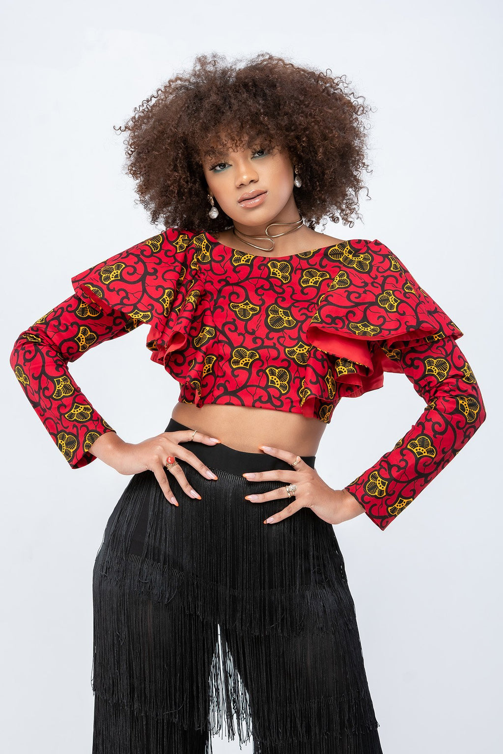 African print top