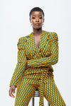 Too Fine African Print Jumpsuit -Yellow