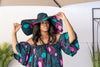 Oye Maxi Dress - Teal and Pink
