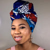 African Print Mask And Headwrap Set