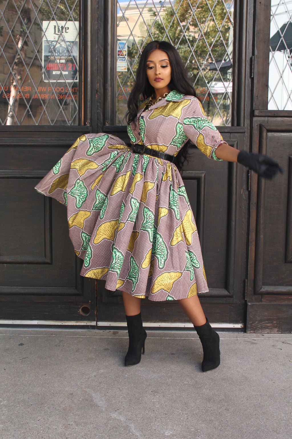 African Print Ehime Dress