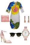 Omoye  African Print Shirt Dress