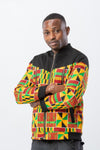 African print bomber jacket