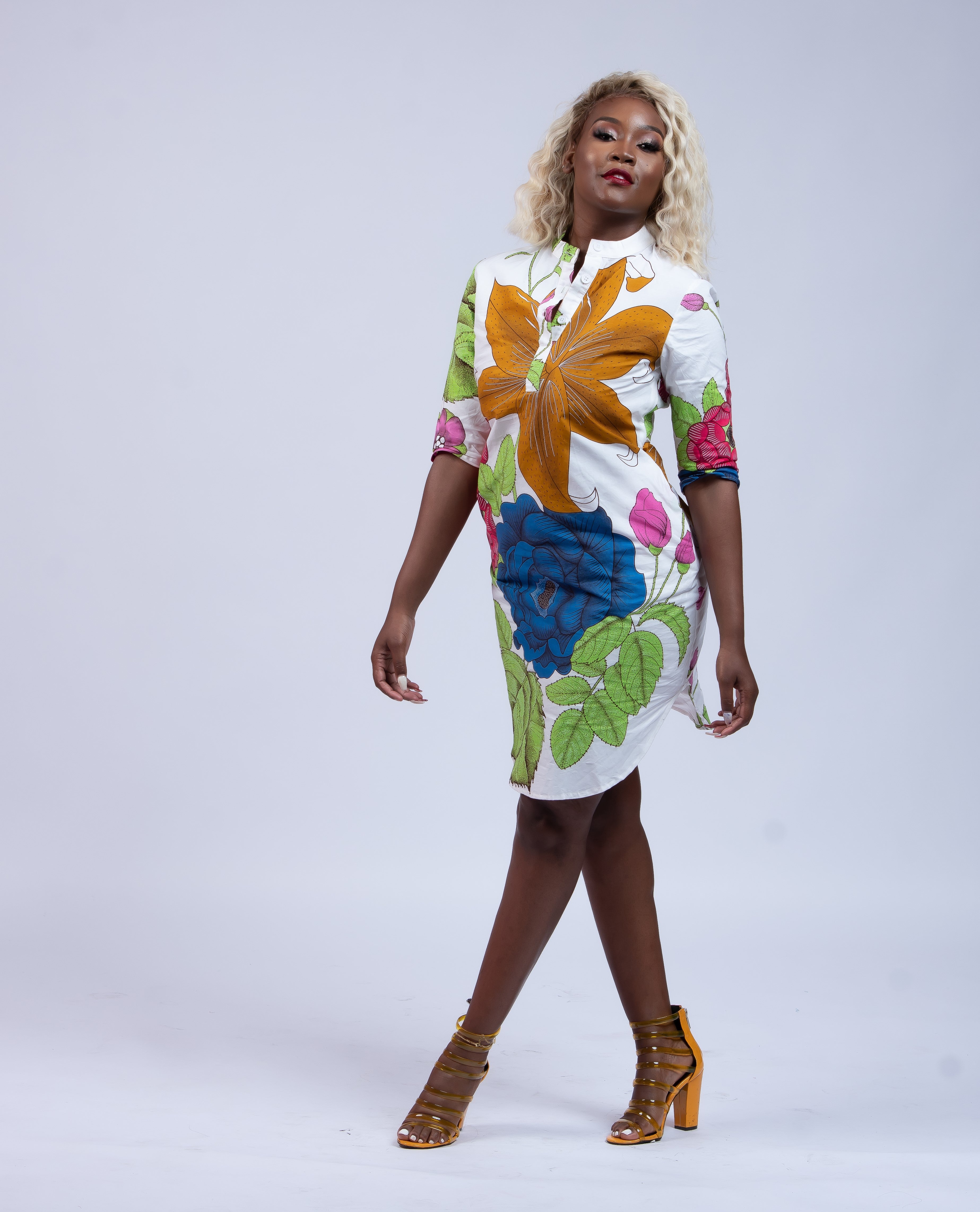 African Print Omoye Shirt Dress – N'omose Couture